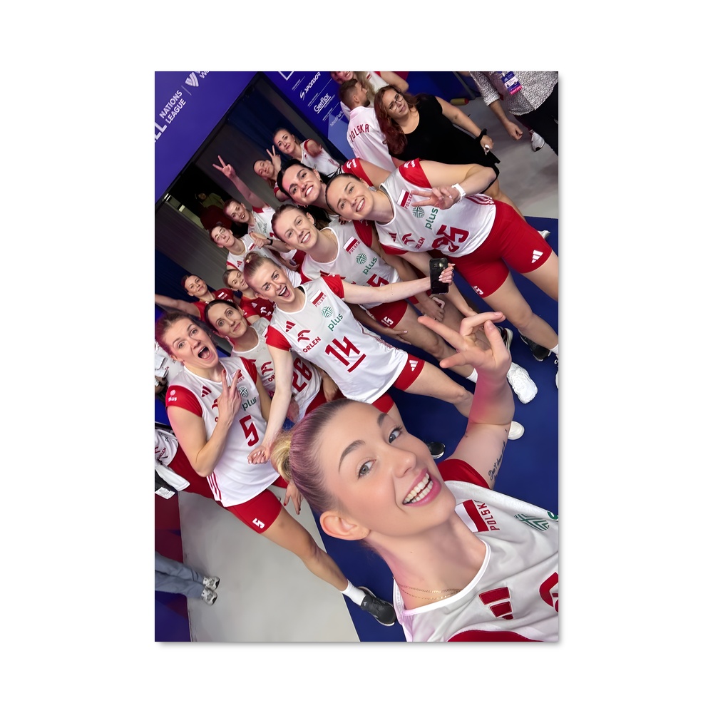Poster Équipe de Pologne Volley-ball – affiche Volleyball